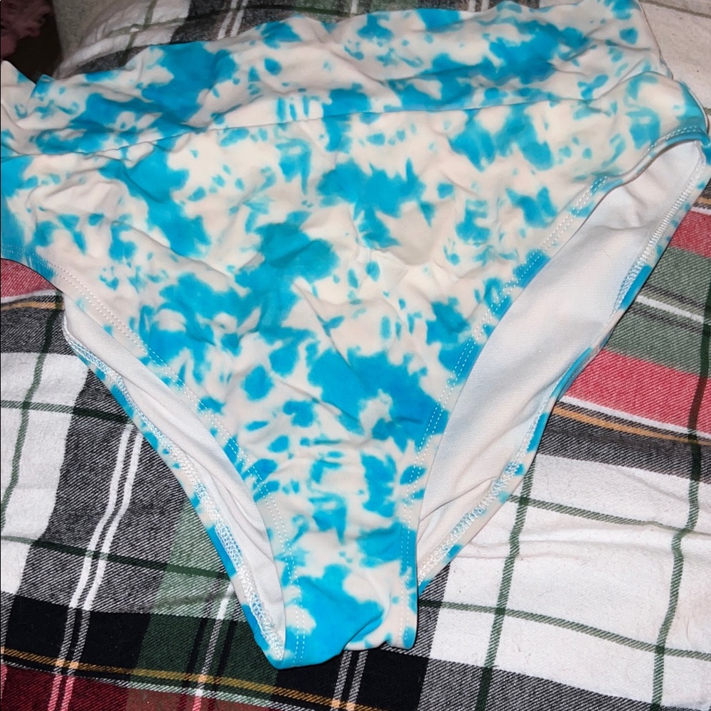Target Blue and White Bikini Bottom
